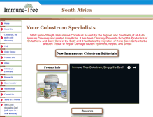 Tablet Screenshot of immunetreesa.co.za